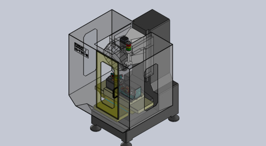 夹具机加工中心简易模型 step缩略图